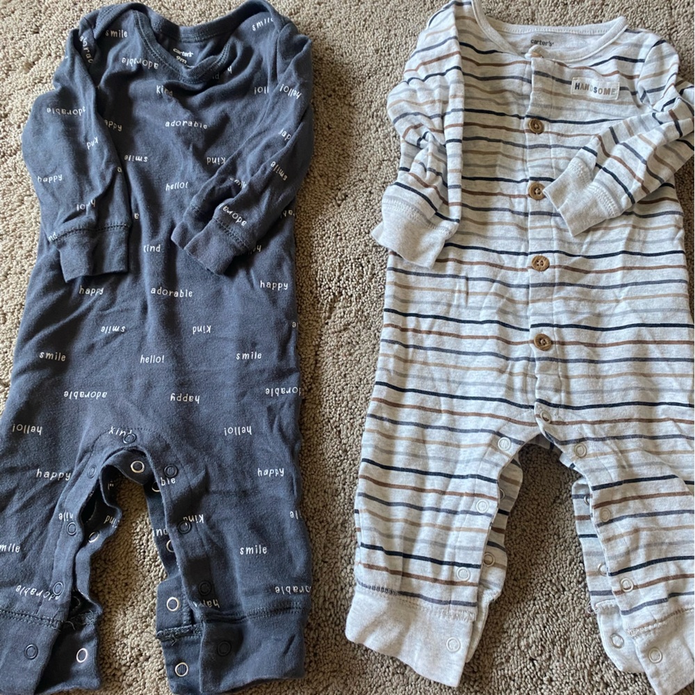 2 bodysuits without feet size 9 months